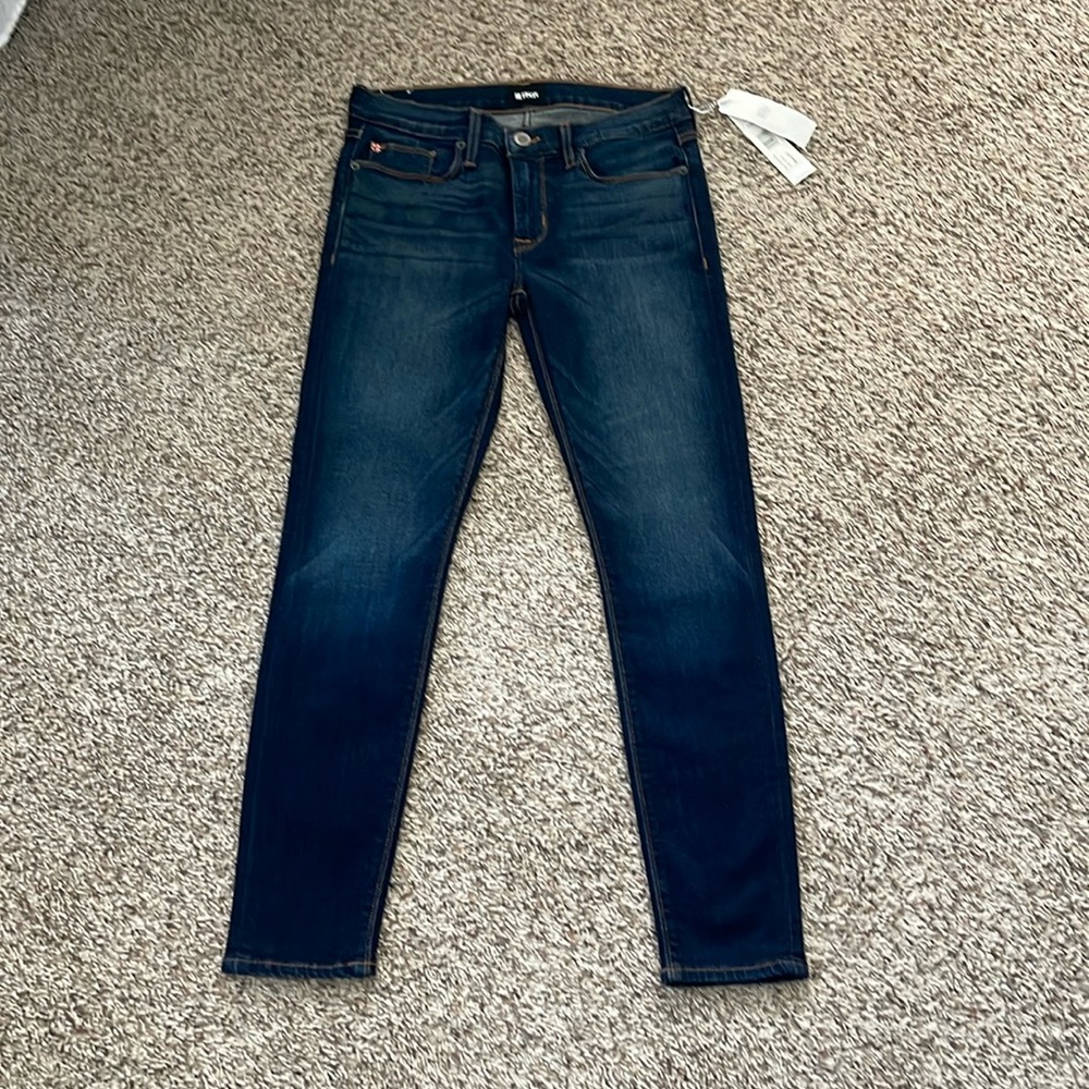 New With Tags Hudson Jeans Krista Low Rise Super Skinny Crop In Thom Size 27